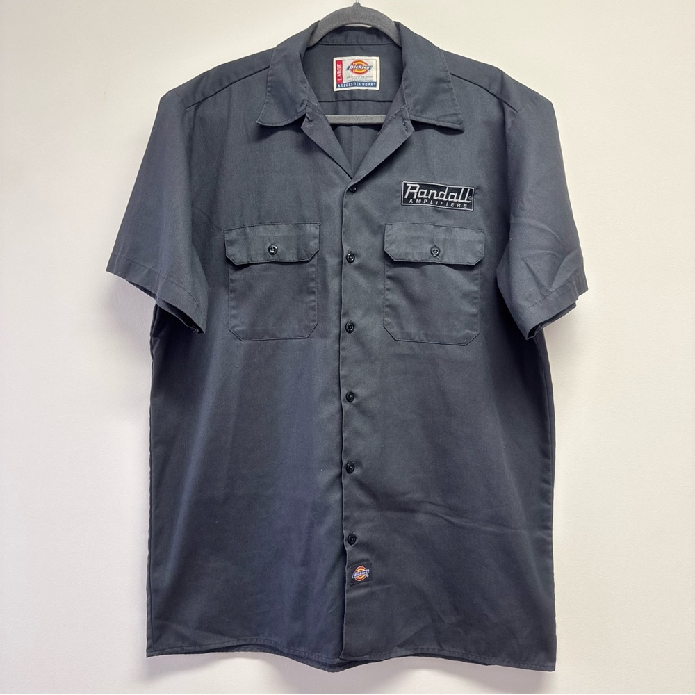 Rare Dickies Men’s Short-Sleeve Button-Down Randall Amplifier Shirt Size L